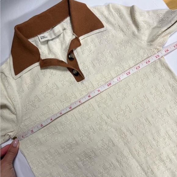 Tory Burch Monogram Logo Sweater Polo - Picture 7 of 7